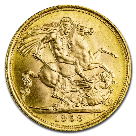 1958 Great Britain Gold Sovereign Elizabeth II BU 1958 Great Britain Gold Sovereign Elizabeth II BU